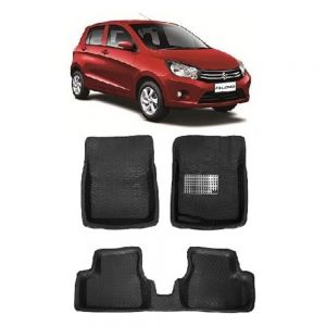 4.5D Car Floor Foot Tray Mats for Celerio  - Black